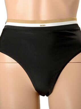 Hugo Boss Women's "Iconic HW Brazilian" Black Swim Bikini Bottom US S IT 40